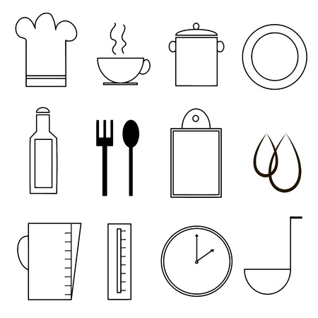 Very high quality original trendy  vector kitchen or cooking icon setのイラスト素材