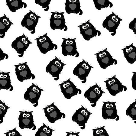 Very high quality original trendy vector seamless pattern with a Cute catの写真素材