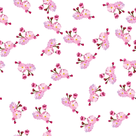 red cherry flowerのイラスト素材