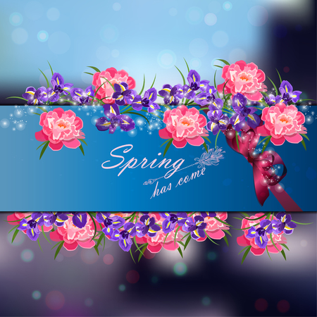 red cherry flowerのイラスト素材