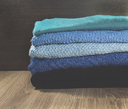 Warm clothes for autumn or winterの写真素材