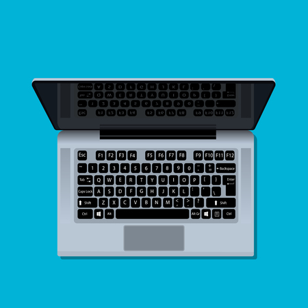 Vector illustration of modern laptopのイラスト素材