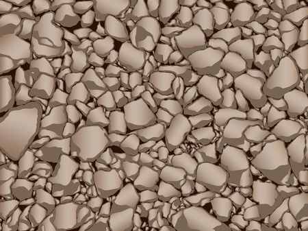 Brown stones granite gravel texture.のイラスト素材