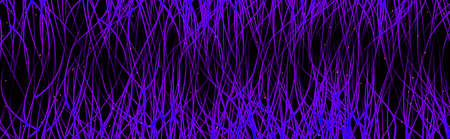 Abstract neon lines with glowing dots.