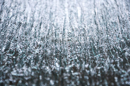 Embossed glass texture close-up background.の写真素材