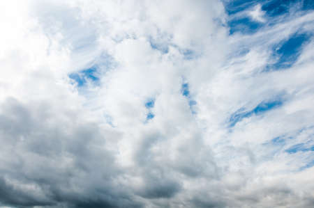 Summer blue sky and clouds.Cloudscape background.の写真素材