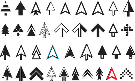 Mouse arrow cursors icons set.Vector illustration.のイラスト素材