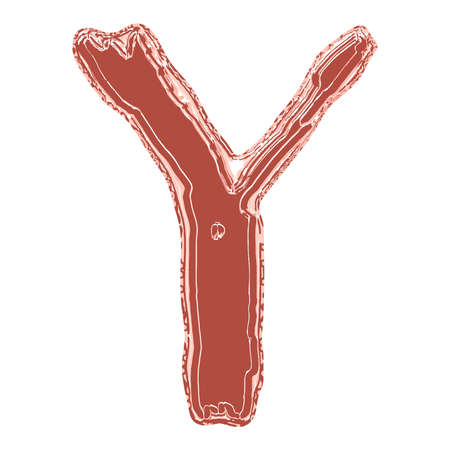 Decorative vector letter.Art font.のイラスト素材