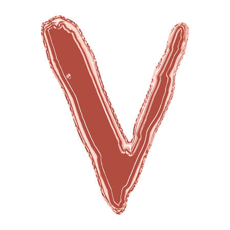 Decorative vector letter.Art font.のイラスト素材