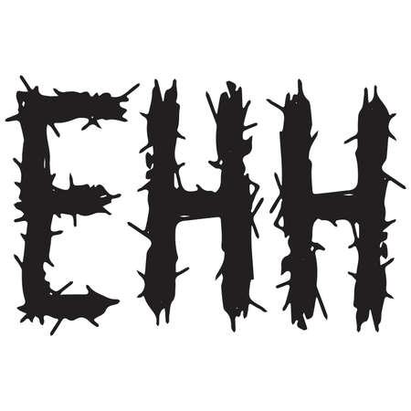 Modern slang.Colloquial expression.Common language.Decorative font style.Vector lettering illustration.のイラスト素材