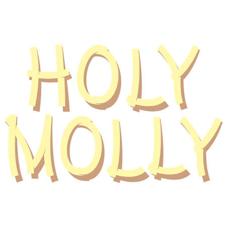 Modern slang.Colloquial expression.Common language.Decorative font style.Vector lettering illustration.のイラスト素材