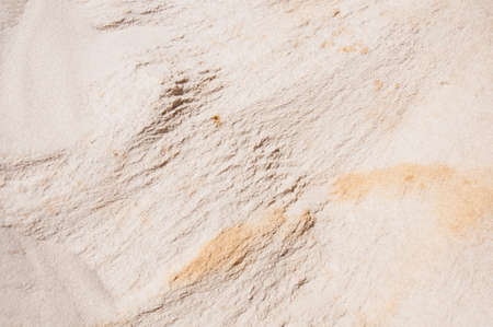 Caked sand surface background.Close-up shot.の写真素材