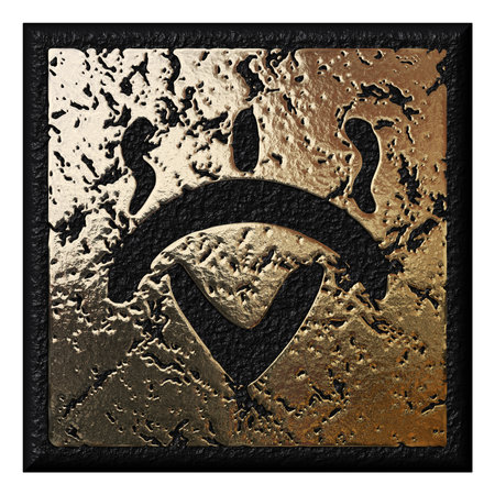 3D rendered illustration.Magic hieroglyph.Fictional language.の写真素材