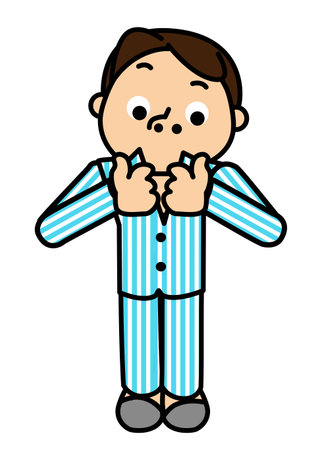 Men to check for body odorの写真素材