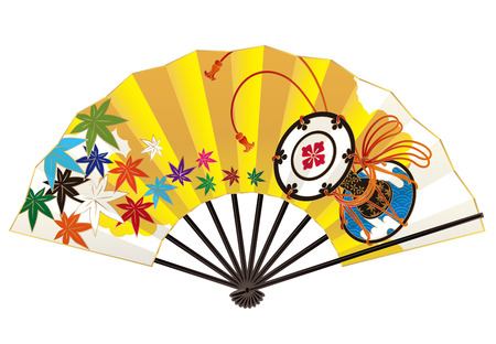 Fan  Crafts of Japan  Maple  Drum of Japan の写真素材