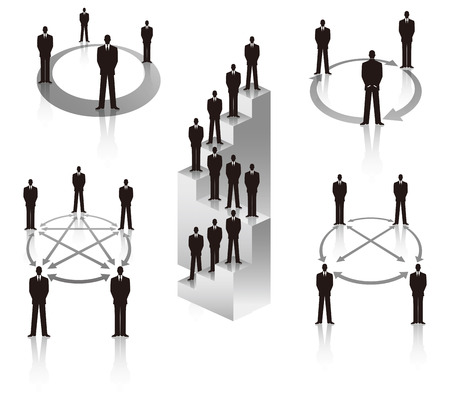 Communication of businessmanのイラスト素材