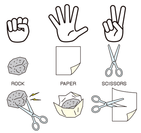 rock-paper-scissorsのイラスト素材