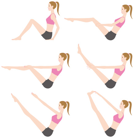 Exercise yogaのイラスト素材