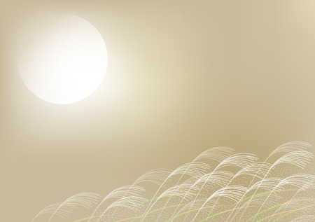 Illustration of grass in silver colorのイラスト素材
