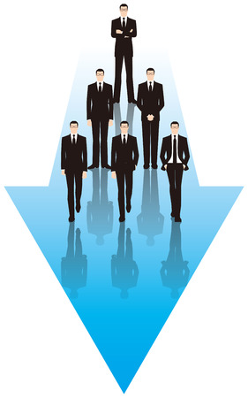 Businessman to move forward. Business image.のイラスト素材