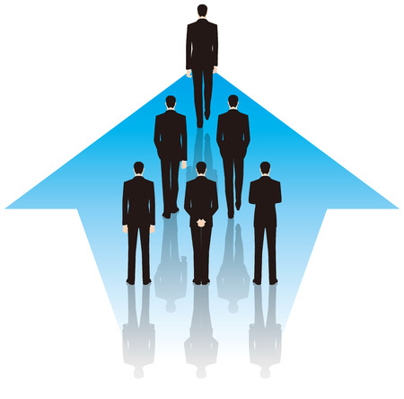 Businessman to move forward. Business image.のイラスト素材