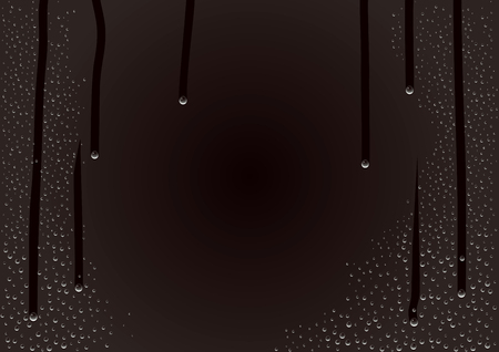 Wet windowsのイラスト素材