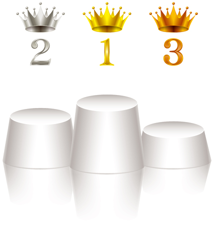 Medal. Podium. Commendation. Rank.のイラスト素材