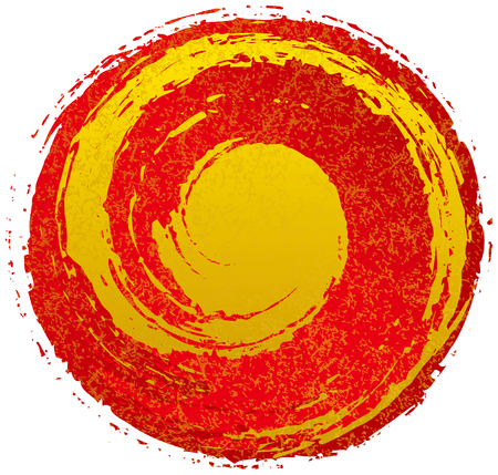 handwriting. spiral. Japanese style.のイラスト素材