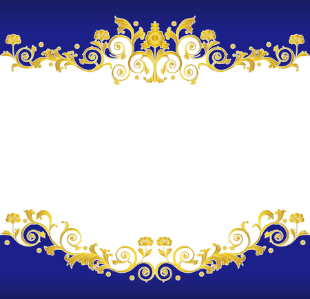 Classical and floral frames vector illustration.のイラスト素材