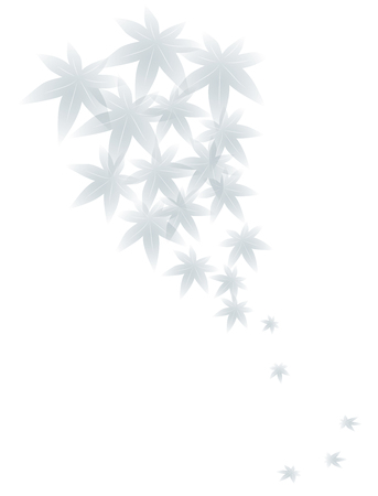 Fallen leaves. Japanese background material.のイラスト素材