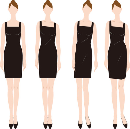 woman wearing a high heel.のイラスト素材