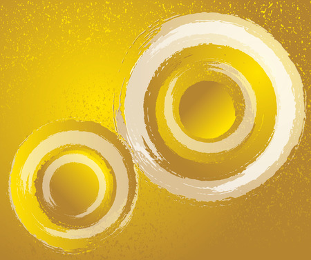 Gold and white. Circular brush lineのイラスト素材