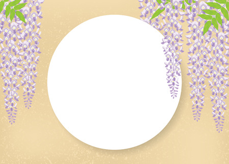 An illustration of Wisteria flowerのイラスト素材