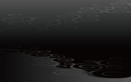 Japanese style dark running water pattern illustrationのイラスト素材