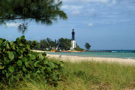  A picture of a lighthouse taken near pompono beach Florida                               の写真素材