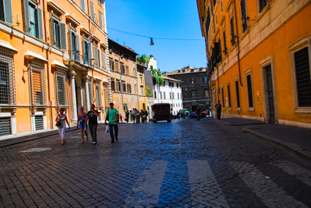 Street in Pisa, Italyのeditorial素材
