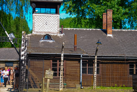 Auschwitz concentration camp museumのeditorial素材