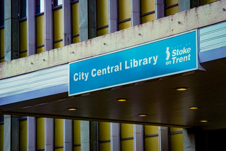 The city library of Stoke-on-Trent, UKの写真素材