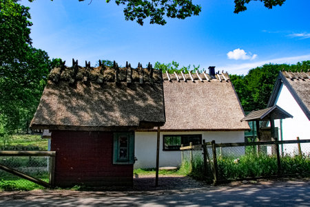 Old style cottage in Swedenの写真素材