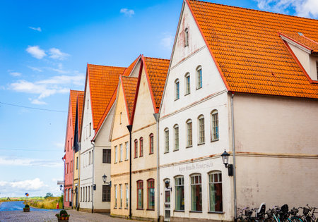 Medieval and Hansa inspired living area Jakriborg in Hjarup, Swedenの写真素材