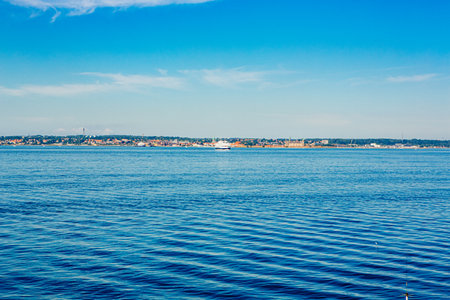 Picture from Helsingborg harbor in south Swedenの写真素材