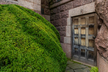 Garden at famous Tjoloholm castle, Halland county, Swedenの写真素材