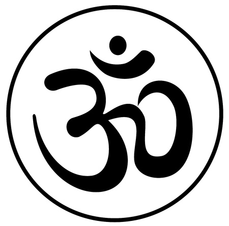 Om aum a symbol bearing the blessingのイラスト素材