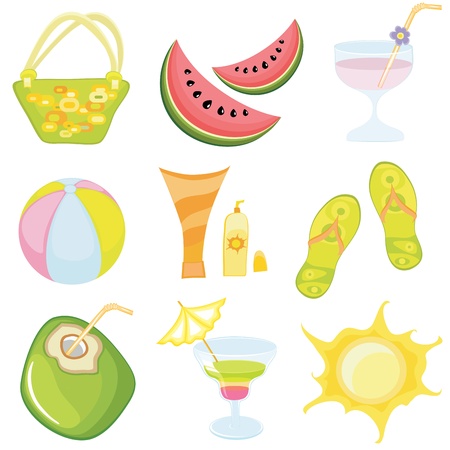 Beautiful set of icons on theme travelのイラスト素材