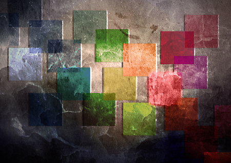 abstract art of squaresの写真素材