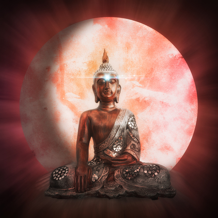 pink buddhaの写真素材