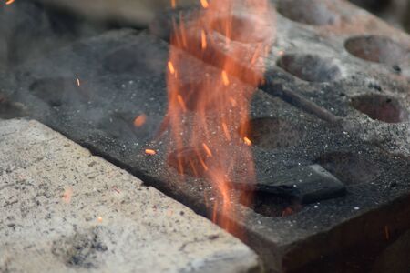 tongue of fireの写真素材