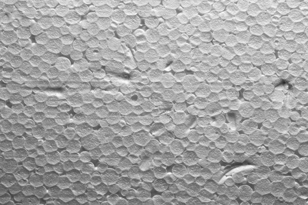 Background white polystyrene pressed