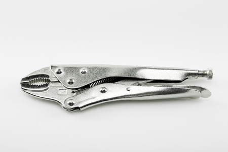 Snap clamp jaws with curved self-locking for manual labor and construction metalの写真素材