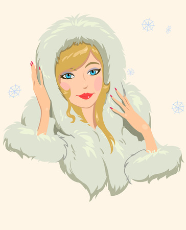 girl in fursのイラスト素材